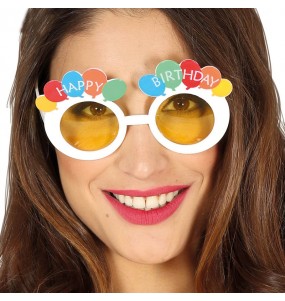 I più divertenti Occhiali Happy Birthday per feste in maschera