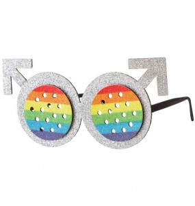 I più divertenti Occhiali rotondi arcobaleno per feste in maschera