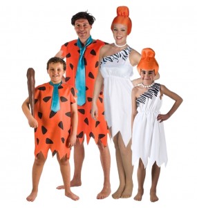 Costumi cavernicoli dei Flintstones per gruppi e famiglie