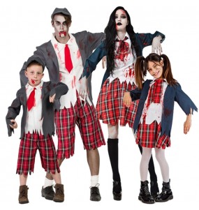 Costumi Scolari Zombie per gruppi e famiglie