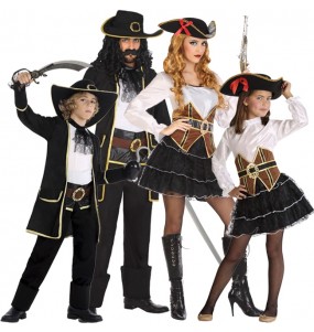 Costumi Pirati Corsari per gruppi e famiglie