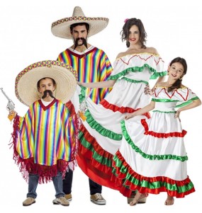 Costumi Messicani di Tijuana per gruppi e famiglie