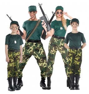 Vestiti di Carnevale militari 