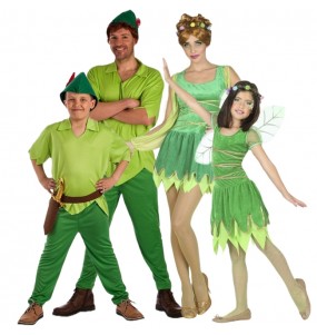 Costumi Peter Pan e Fata Campanella per gruppi e famiglie