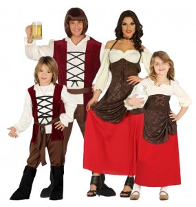 Costumi Locandieri del Medioevo per gruppi e famiglie