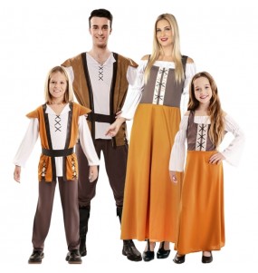 Costumi Locandieri medievali per gruppi e famiglie