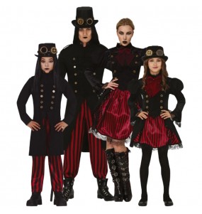Costumi Vampiri steampunk per gruppi e famiglie