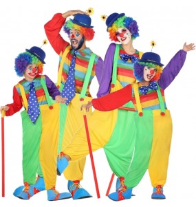 Costumi Clowns del Circo per gruppi e famiglie