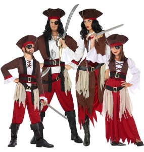 Costumi Pirati dei Caraibi per gruppi e famiglie