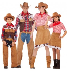 Costumi Cowboys Americani per gruppi e famiglie