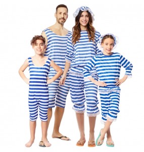 Costumi Nuotatori blu per gruppi e famiglie
