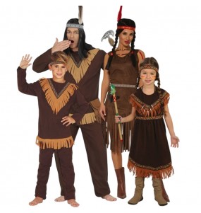Costumi Indiani Comanche per gruppi e famiglie