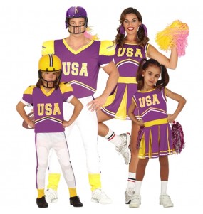 Costumi Giocatori di Football Americano e Cheerleader per gruppi e famiglie