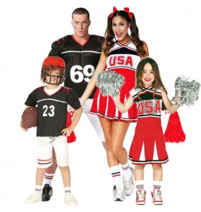 Costumi Giocatori di Rugby - Cheerleaders per gruppi e famiglie