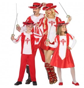 Costumi Moschettieri Richelieu per gruppi e famiglie