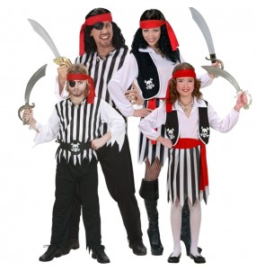 Costumi Pirati classici per gruppi e famiglie
