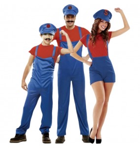Grupo Disfraces de Super Marios Bros