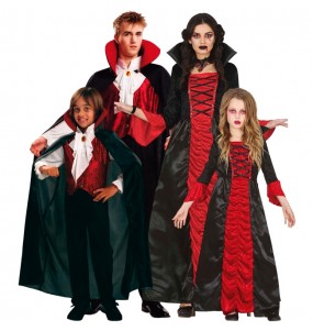 Costumi Vampiri Dracula per gruppi e famiglie