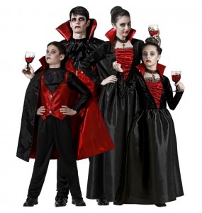 Costumi Vampiri tenebrosi per gruppi e famiglie