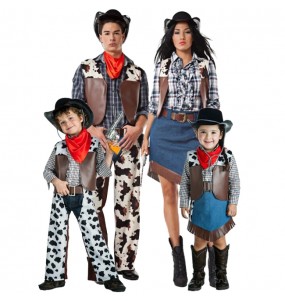 Costumi Cowboys del Far West per gruppi e famiglie