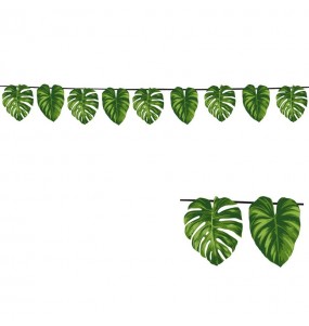 Ghirlanda di foglie hawaiane per decorazione di 3 metri