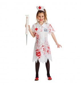 Vestito Infermiera Zombie bambine per una festa ad Halloween