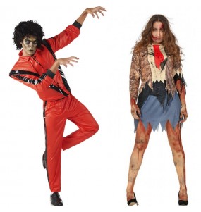 Costumi di coppia Zombie dal videoclip Thriller di Michael Jackson