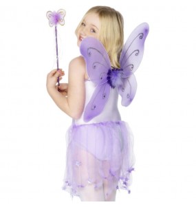 Kit di accessori per farfalle viola per completare il costume