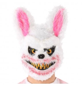 Maschera del coniglio insanguinato per completare il costume di paura
