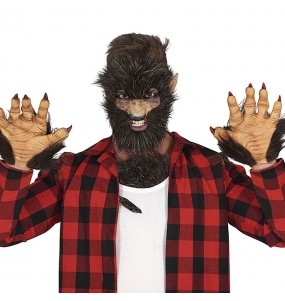 Mani artigliate uomo lupo mannaro per completare il costume di paura