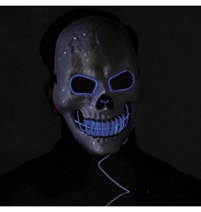 Maschera teschio con luce per completare il costume di paura
