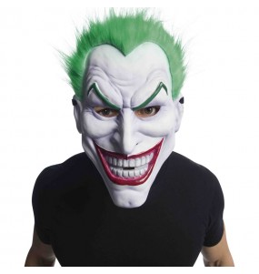 Maschera Joker in PVC con Capelli
