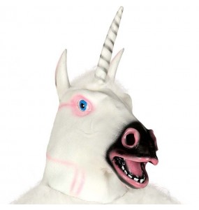 Maschera unicorno in lattice per poter completare il tuo costume Halloween e Carnevale