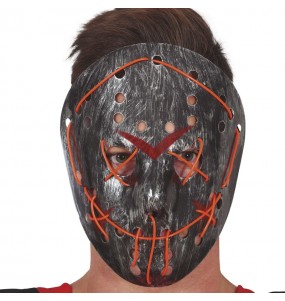 Maschera da Hockey con luce La notte del Giudizio per completare il costume di paura
