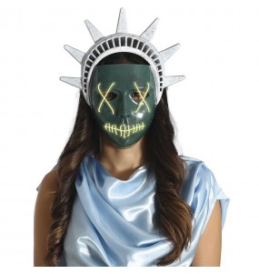 Maschera LED Statua della Libertà