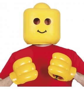 Maschera e mani Lego per completare il costume