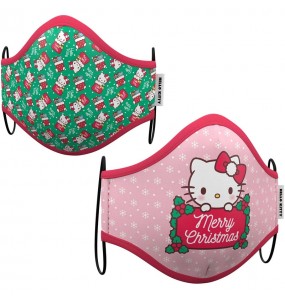 Mascherina Hello Kitty Natale di protezione per bambini