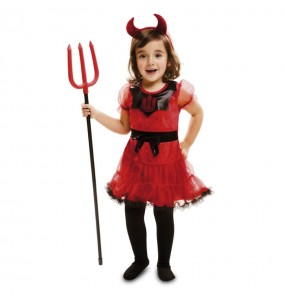 Vestito Diavolessa dolce bambine per una festa ad Halloween