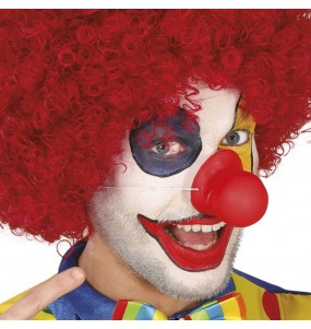 Naso da clown in lattice con suono per completare il costume