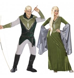 Costumi di coppia Elfi verdi
