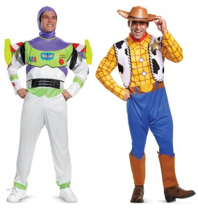 Costumi di coppia Buzz Lightyear e Woody di Toy Story