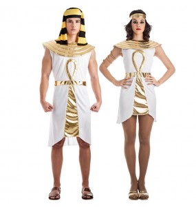 Travestimenti coppia egiziani d'oro divertenti per travestirti con il tuo partner