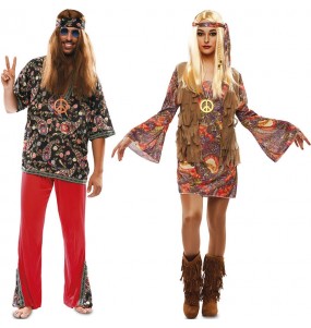 Costumi di coppia Hippies adulti
