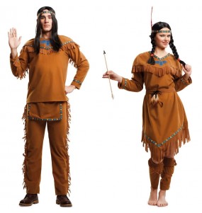 L'originale e divertente coppia di Indiani americani per travestirsi con il proprio compagno