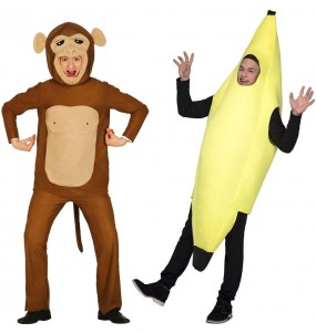 Costumi di coppia Scimmia e banana