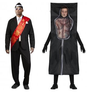 Costumi di coppia Nero dalla Bara e Borsa per il cadavere