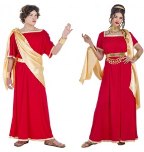 Costumi di coppia Romani rossi