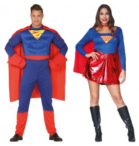 L'originale e divertente coppia di Superman e Supergirl per travestirsi con il proprio compagno