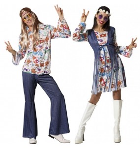 Costumi di coppia Hippies Peace