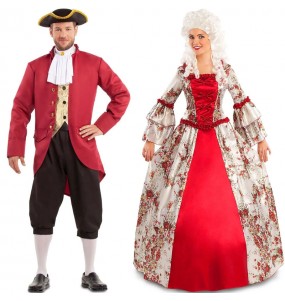 Costumi di coppia Lord e Lady Colonial